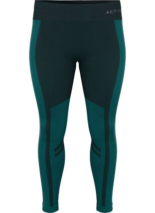 Seamless patterned ski tights, Deep Teal, Packshot image number 0