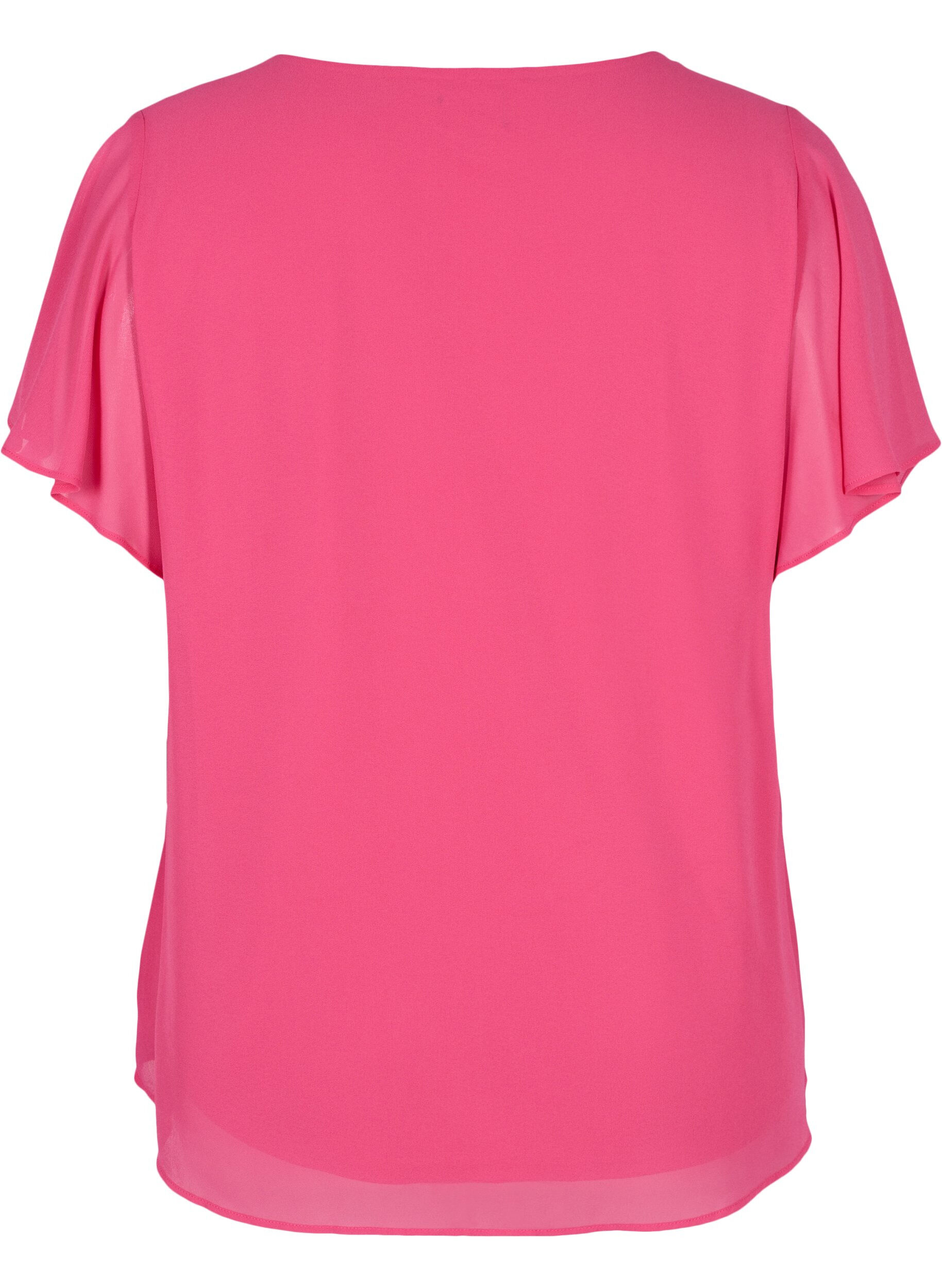 Zizzifashion Short-sleeved blouse, Magenta, Packshot image number 1