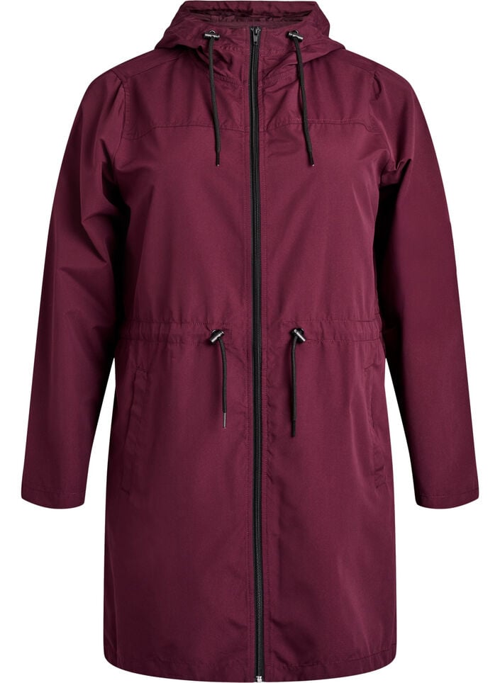 FLASH - Lightweight parka with a hood, Red, Packshot image number 0