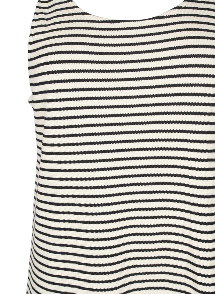 Striped midi tank dress, White, Packshot image number 2