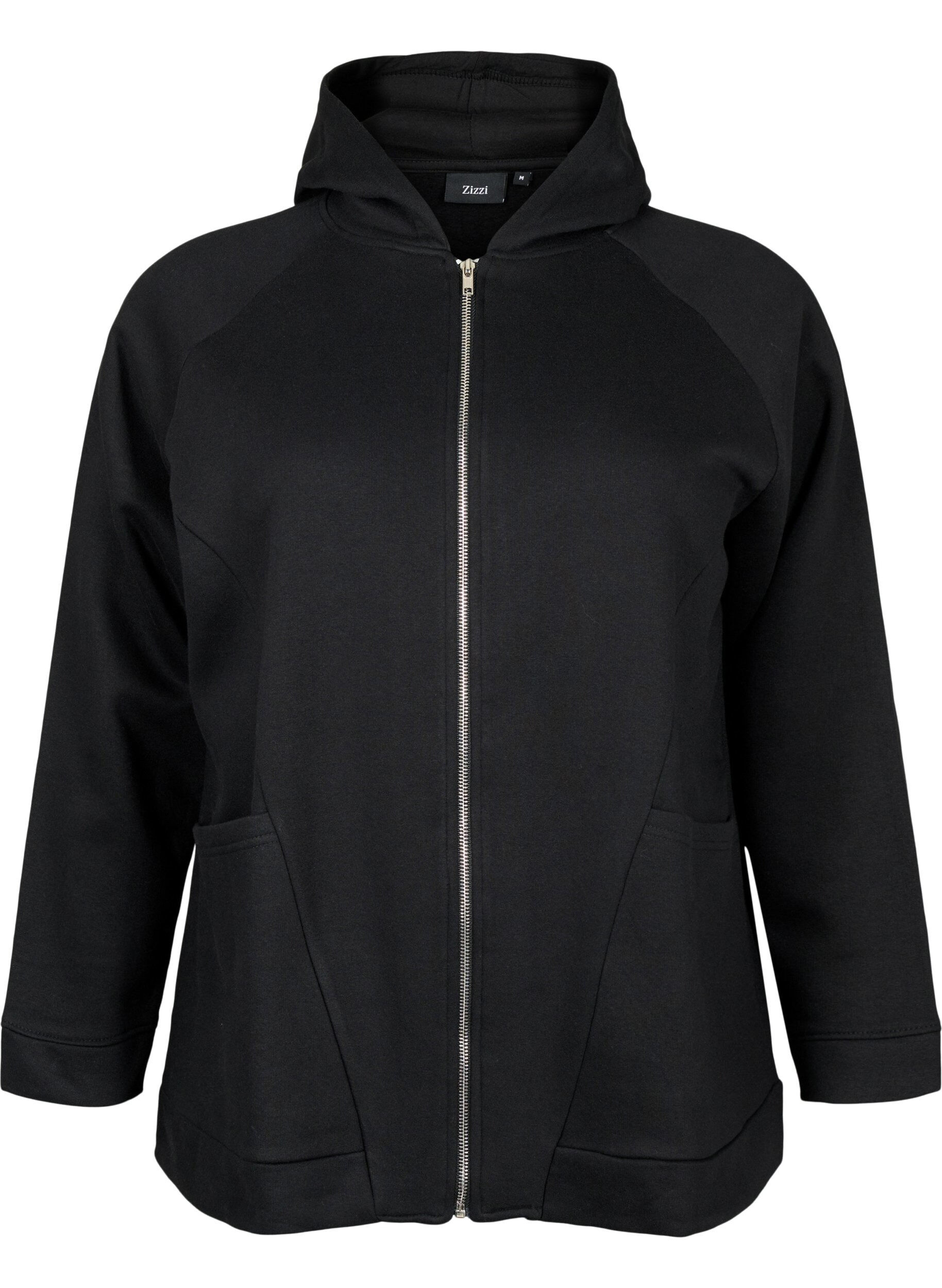 Zizzifashion Hooded Sweatshirt, Black, Packshot image number 0