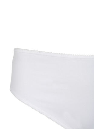 5-pack cotton knickers with regular waist, Bright White, Packshot image number 3