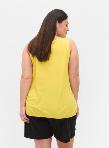 Cotton top with elasticated band in the bottom, Primrose Yellow, Model image number 1