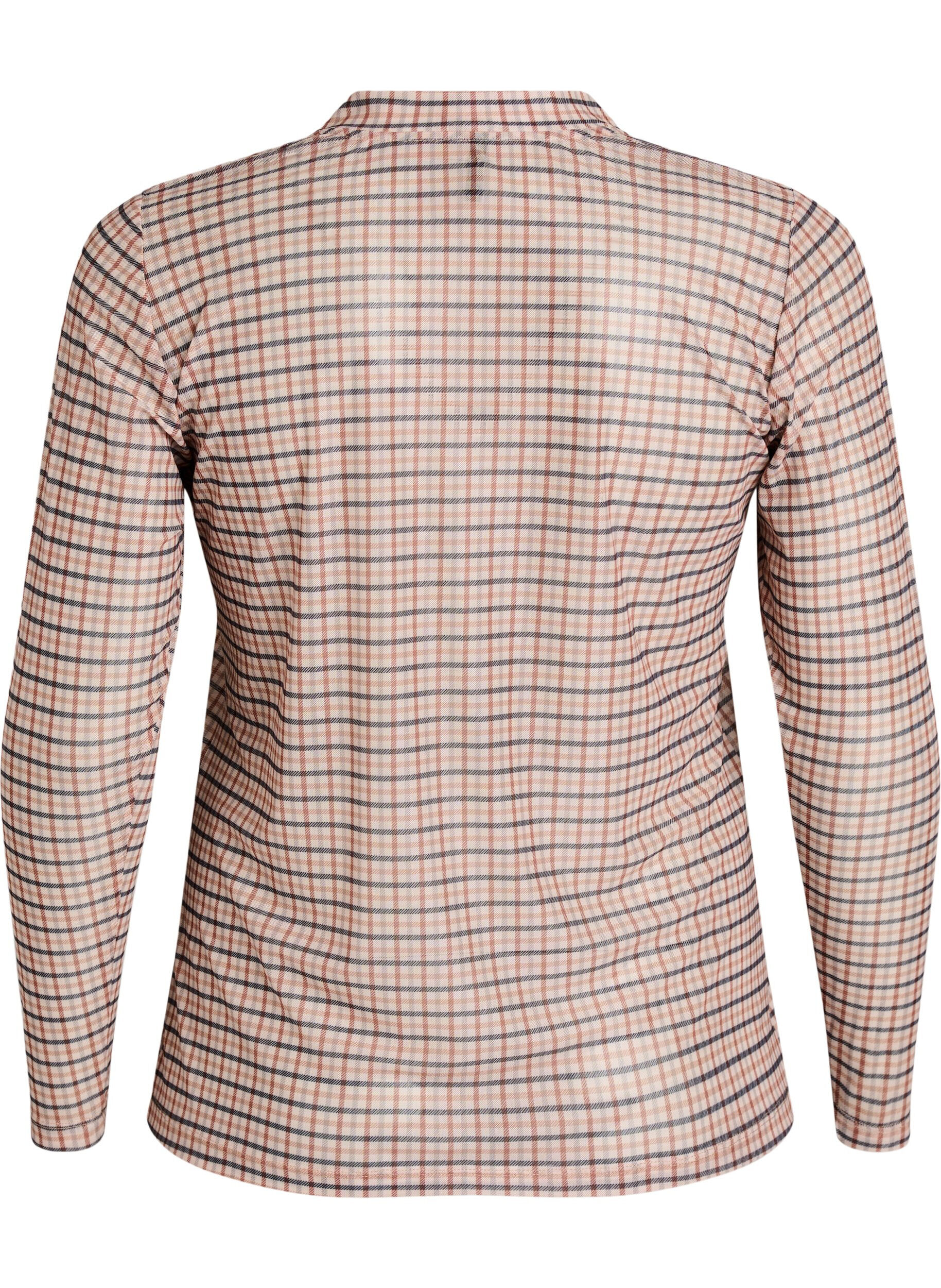 ZizzifashionMesh blouse with dots, 9996, Packshot image number 1