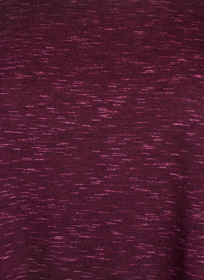 Loose workout t-shirt with short sleeves, Dark Bordeaux, Packshot image number 2