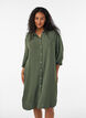 Long shirt with a light texture, Green, Model image number 2