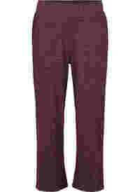 Mottled trousers with elastic in the waist