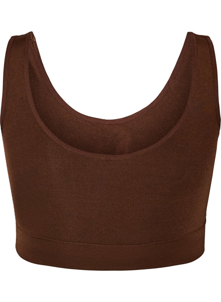 Soft non-padded bra, Brown, Packshot image number 1