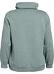 Sweatshirt with high collar and pockets, Green, Packshot image number 1