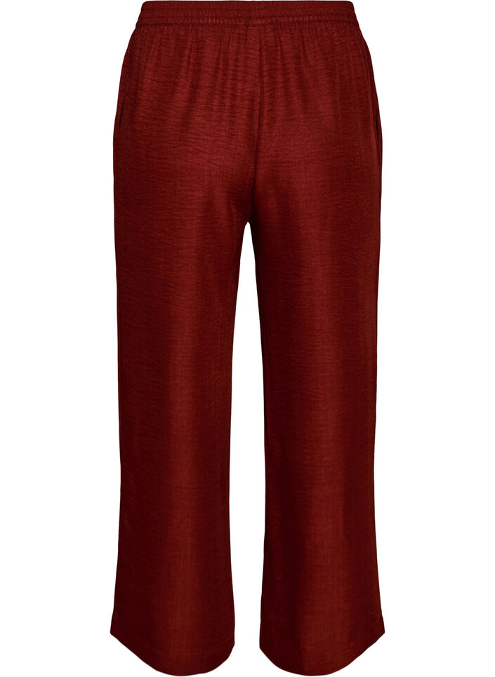 Loose trousers with elasticated waistband and pockets, Red, Packshot image number 1