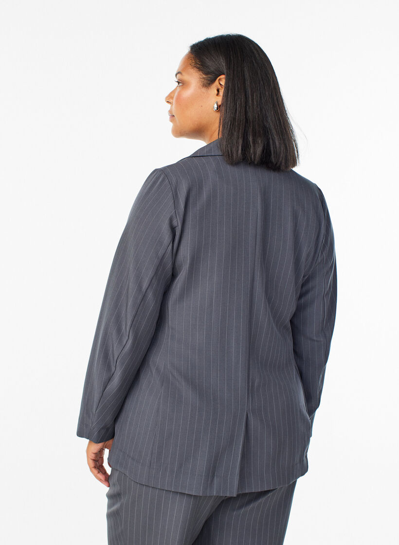 Blazer with pockets and slits, Dark Grey, Model image number 2