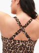 Swimsuit with crossed back and removable inserts, Leopard Print, Model image number 2
