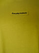 Cotton T-shirt with text badge, Green, Packshot image number 2