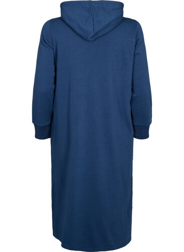 Hooded sweatshirt dress, Dress Blues, Packshot image number 1