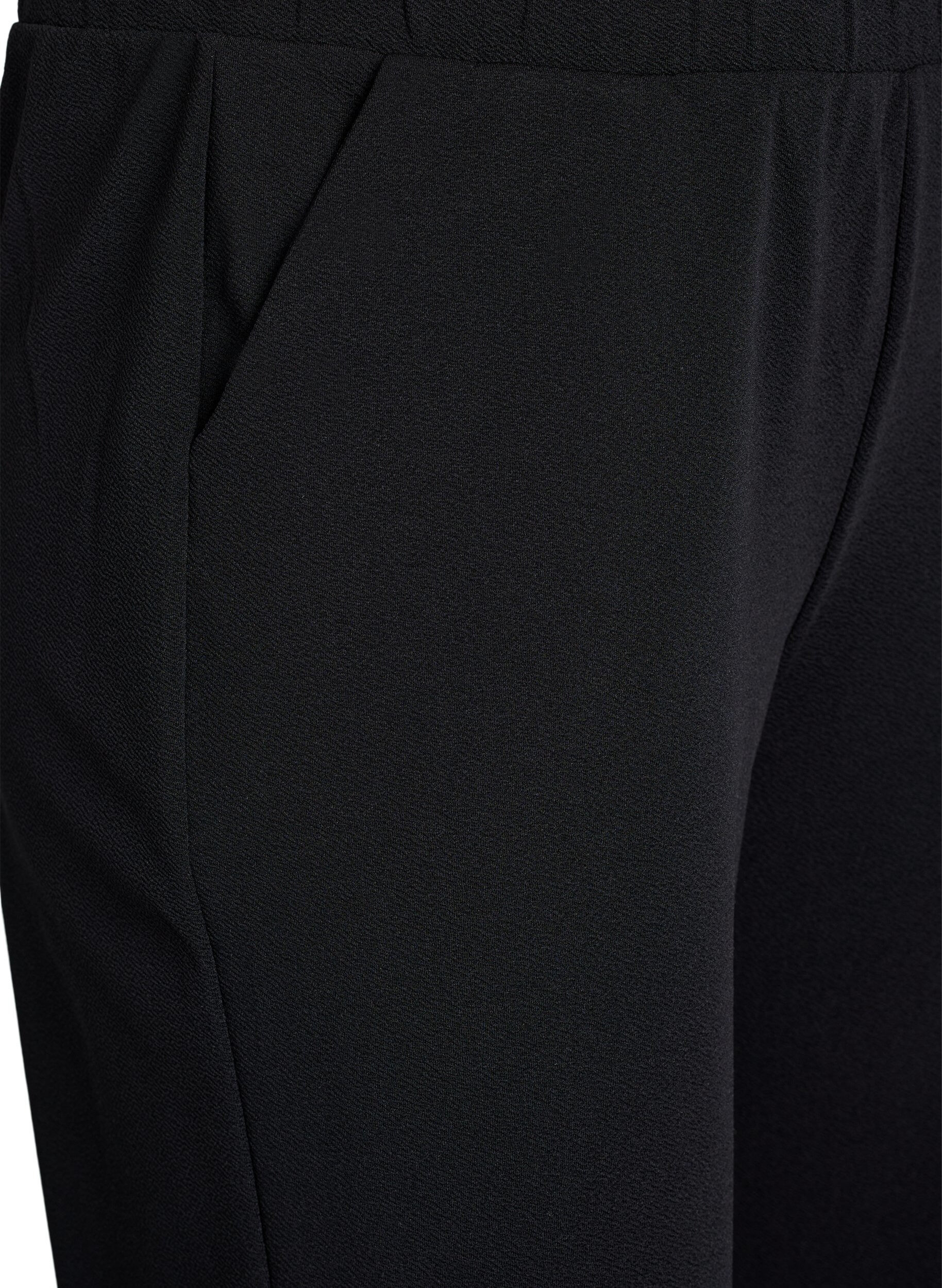 ZizzifashionLoose trousers with 7/8 length, Black, Packshot image number 2