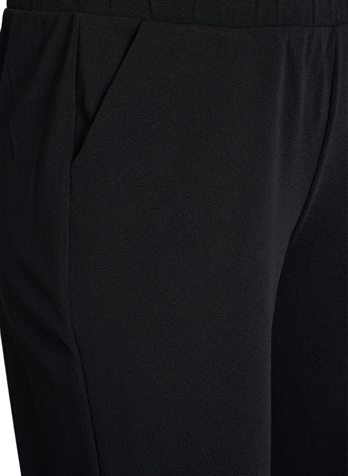 Loose trousers with 7/8 length, Black, Packshot image number 2