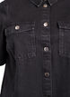 Denim dress with short sleeves and buttons, Black, Packshot image number 2