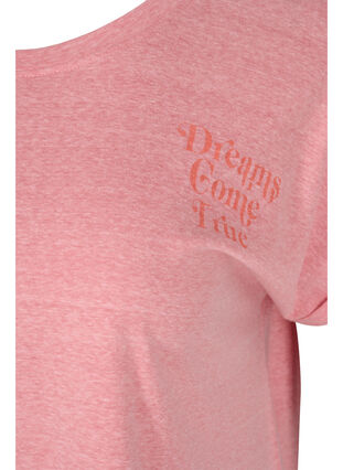 Mottled t-shirt in cotton, Blush Mel, Packshot image number 3