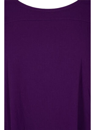 Short-sleeved cotton dress, Violet Indigo, Packshot image number 2