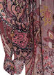 Midi dress with paisley print and elastic waist, Purple, Packshot image number 3