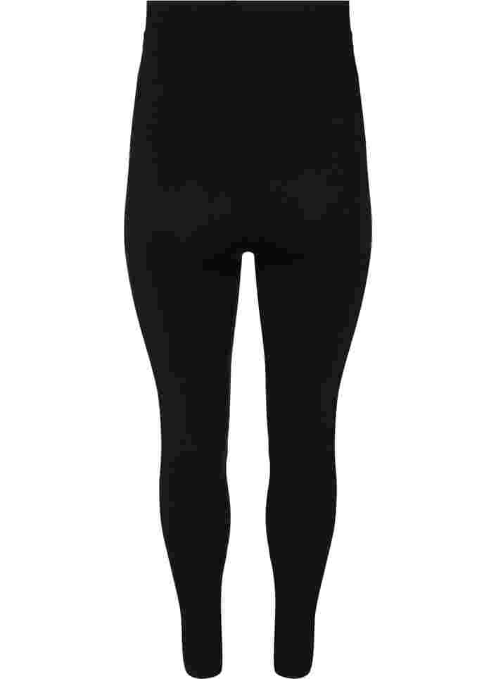 Seamless maternity leggings, Black, Packshot image number 1