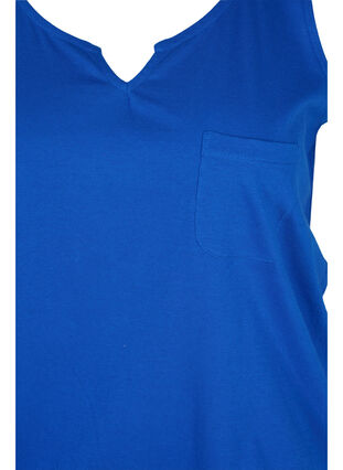 Cotton top with elasticated band in the bottom, Dazzling Blue, Packshot image number 2