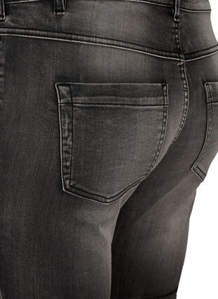 Slim fit Emily jeans with normal waist, Dark Grey Denim, Packshot image number 3