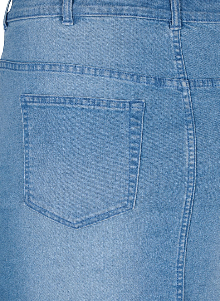 Tight-fitting denim skirt, Light Blue, Packshot image number 3