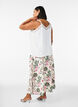 Viscose maxi skirt with smocking, Vanilla, Model image number 1
