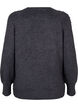 Knitted jumper with beads, Dark Grey Melange, Packshot image number 1