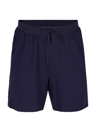 Cotton shorts with pockets, Night Sky Solid, Packshot image number 0