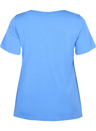 Cotton t-shirt with short sleeves, Ultramarine HEAVENLY, Packshot image number 1