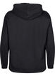 Sweatshirt with hood and print, Black, Packshot image number 1