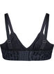 Full cover bra with text print, Black, Packshot image number 1