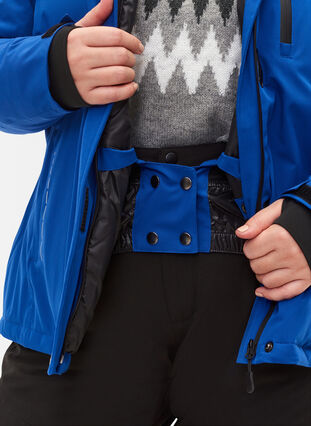 Ski jacket with adjustable hem and hood, Surf the web, Model image number 2