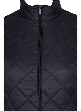 Lightweight quilted jacket with zip and pockets, Black, Packshot image number 2
