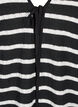 Cardigan with ties, Black White stripe, Packshot image number 2