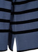Striped knitted jumper with a roll neck, B.Sea w.BlackStripes, Packshot image number 3