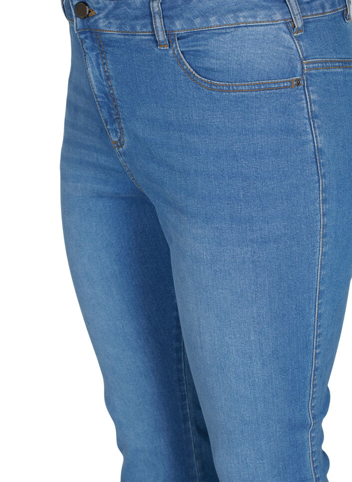 High-waisted Ellen bootcut jeans, Light Blue, Packshot image number 2