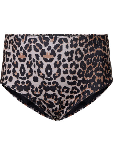 High-waisted bikini bottoms with print, Leo, Packshot image number 0