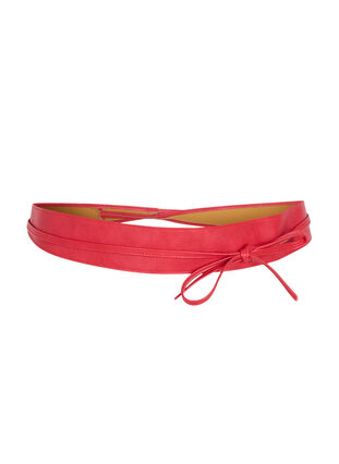 Waist belt in faux leather, Urban Red, Packshot image number 0