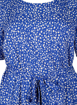 FLASH - Short sleeve dress with belt, Surf the web Dot, Packshot image number 2