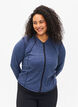 Training blouse with zipper, Mood Indigo, Model image number 0