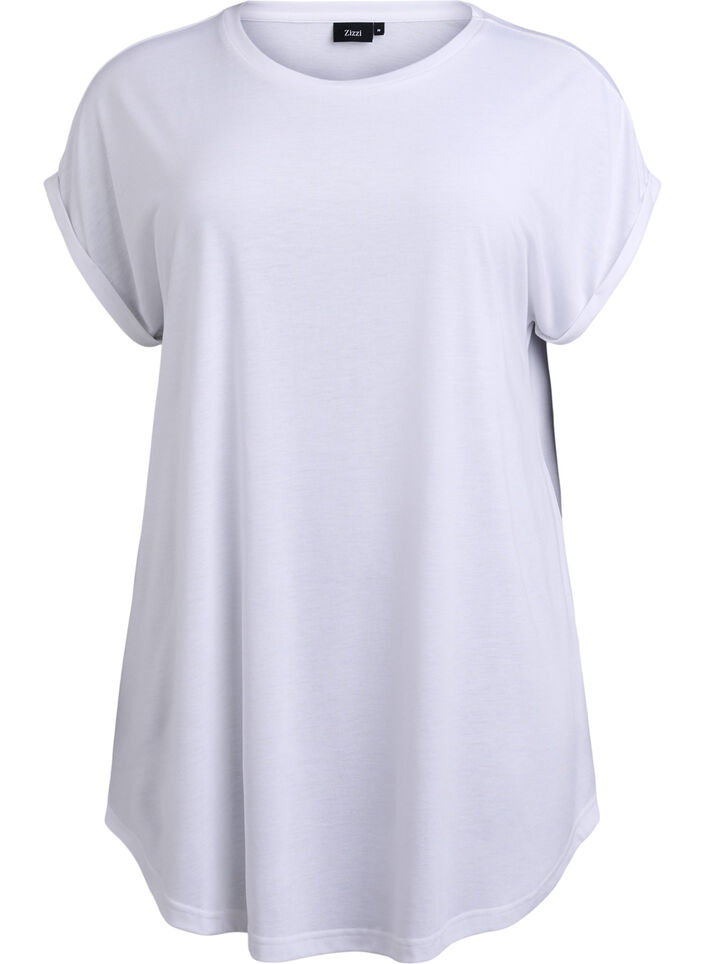 Short sleeve nightgown with text print, , Packshot image number 0