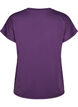 Loose training t-shirt with v-neck, Purple, Packshot image number 1
