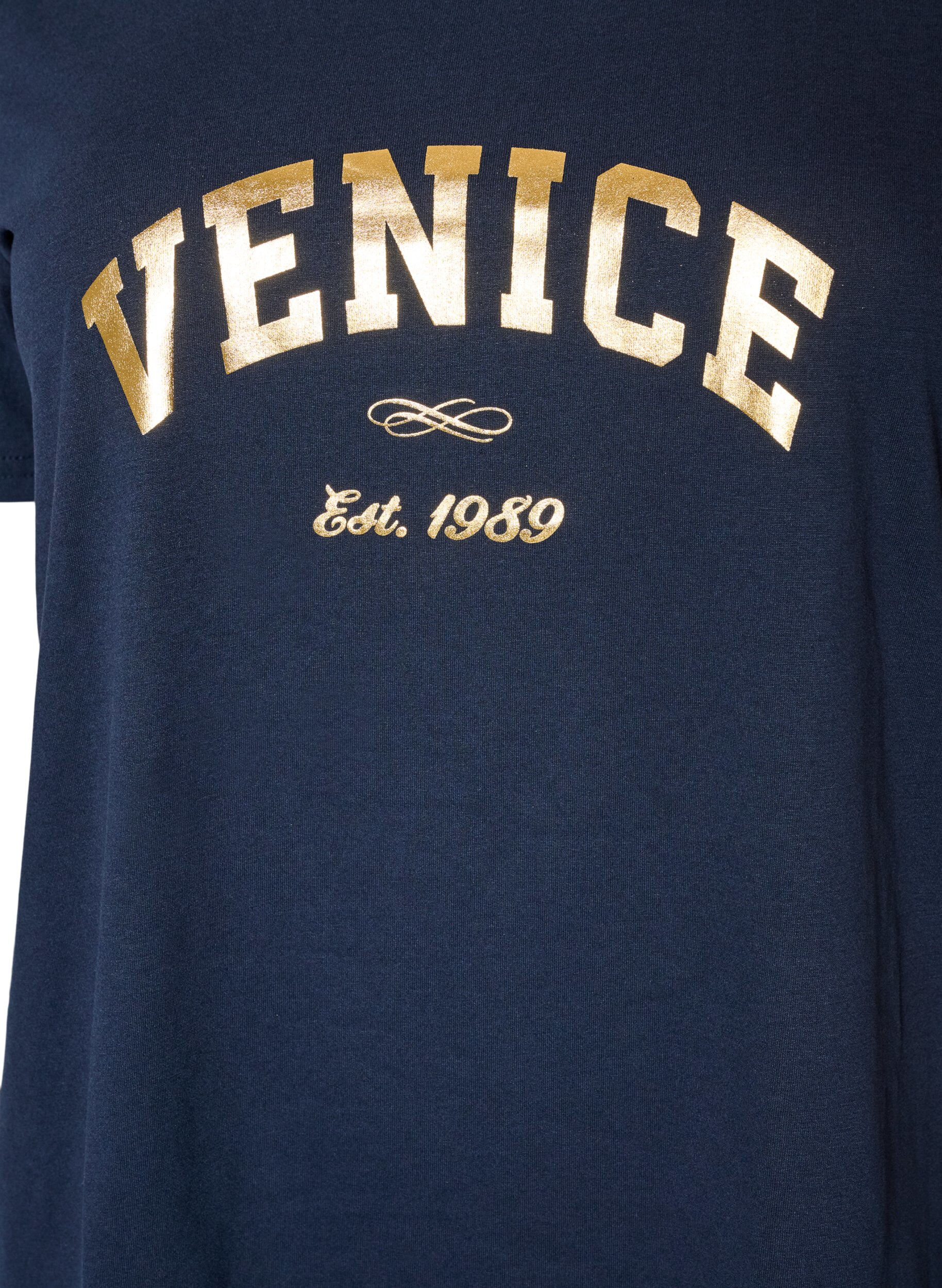ZizzifashionT-shirt with motif, Blue, Packshot image number 2