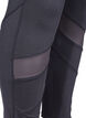 Cropped sports leggings with mesh, Black, Packshot image number 2