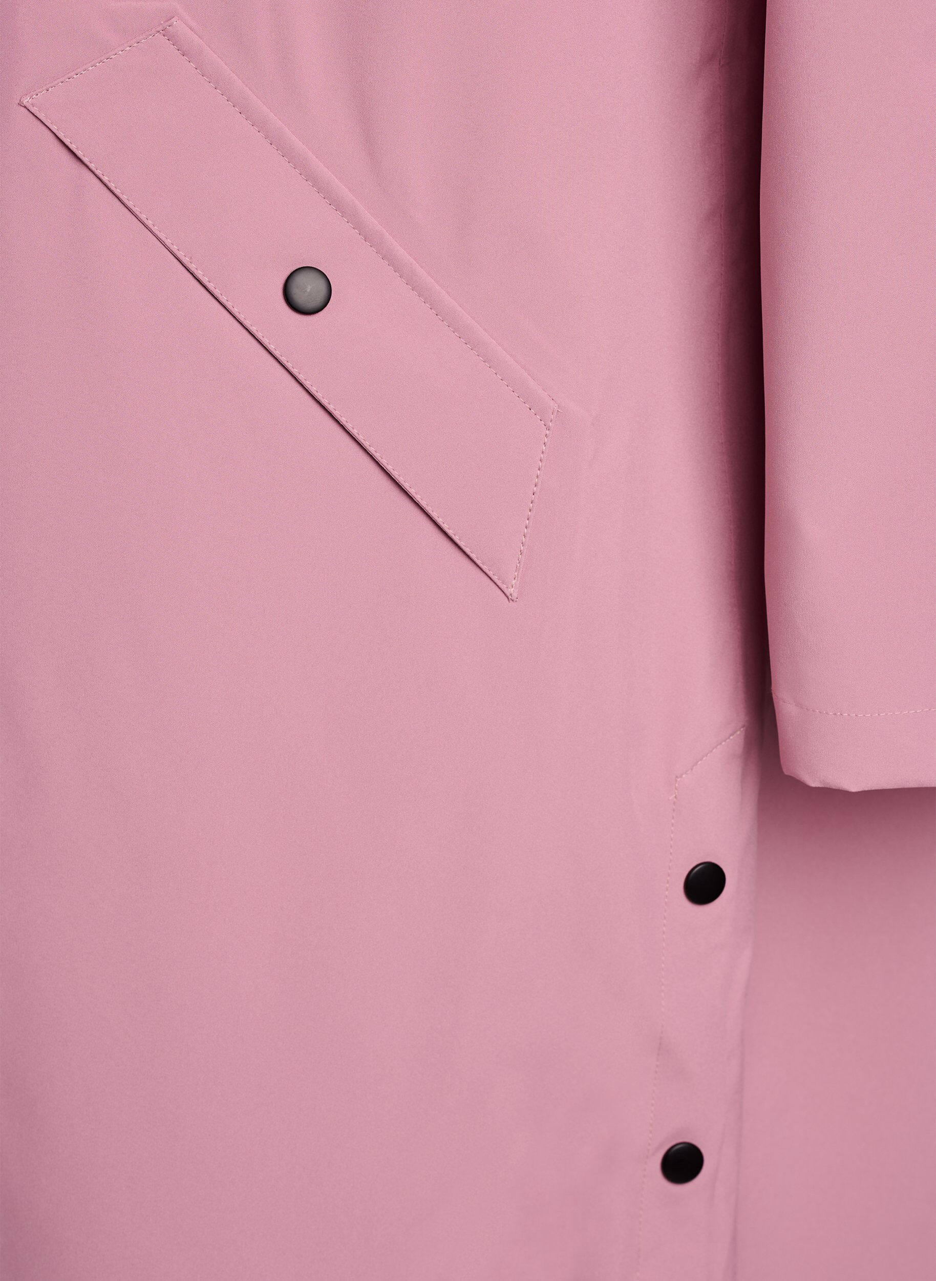 ZizzifashionRain jacket with pockets and a hood, Rose, Packshot image number 3