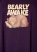 Short-sleeved nightgown in organic cotton, Blue, Packshot image number 2