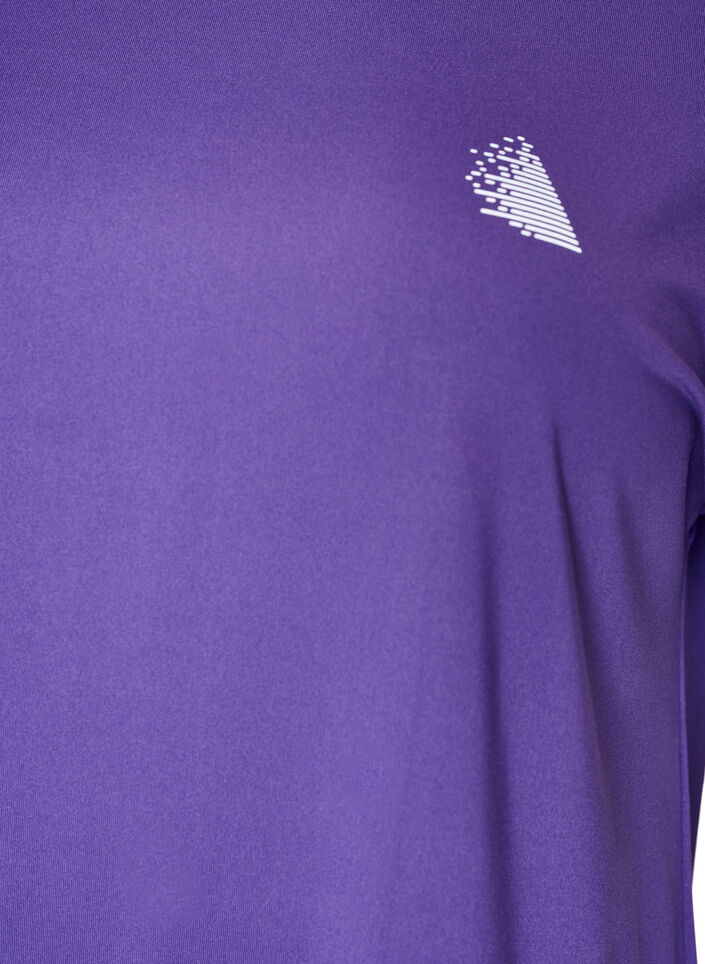 Solid-coloured training T-shirt, Purple, Packshot image number 2